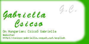 gabriella csicso business card